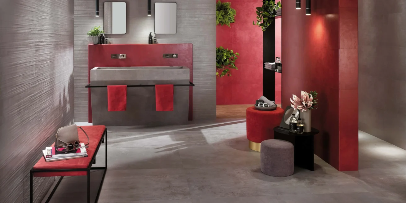 Oplev farve og raffinement med vores cementlook fliser til badeværelset. Skab et stilfuldt og unikt rum med disse karakterfulde og elegante overflader.